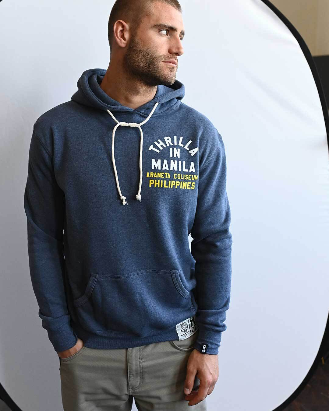 Ali - Frazier Thrilla in Manila Navy PO Hoody - Roots of Fight