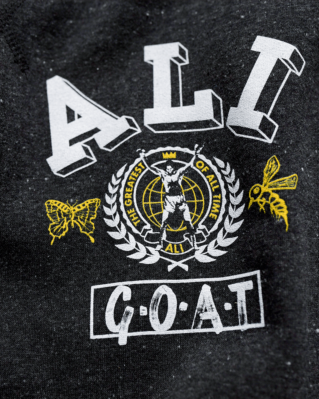 Ali GOAT Black Sweatshirt - Roots of Fight