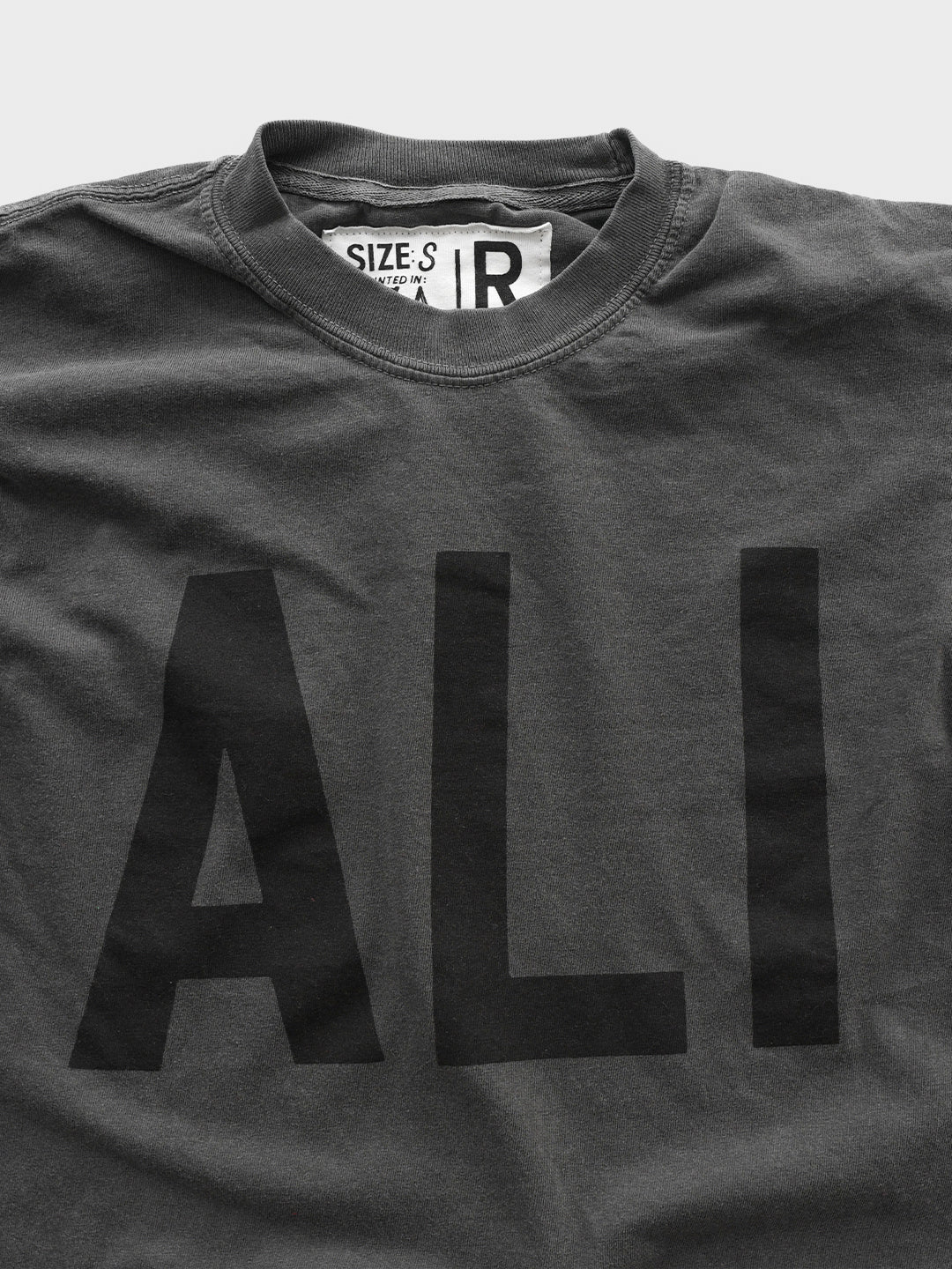 Ali Icon Charcoal Long Sleeve Tee - Roots of Fight