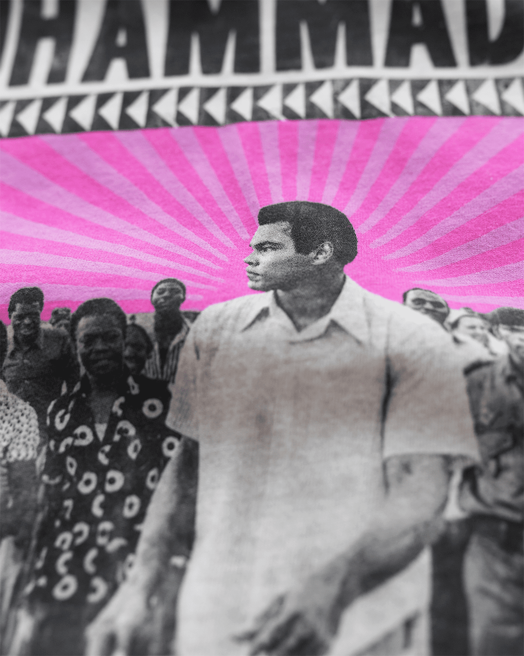 Ali Kinshasa Zaire '74 White Tee - Roots of Fight