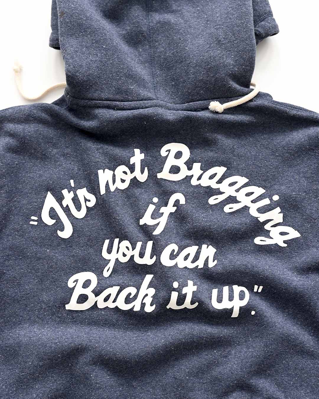 Ali LK &#39;It&#39;s not bragging&#39; Navy PO Hoody - Roots of Fight