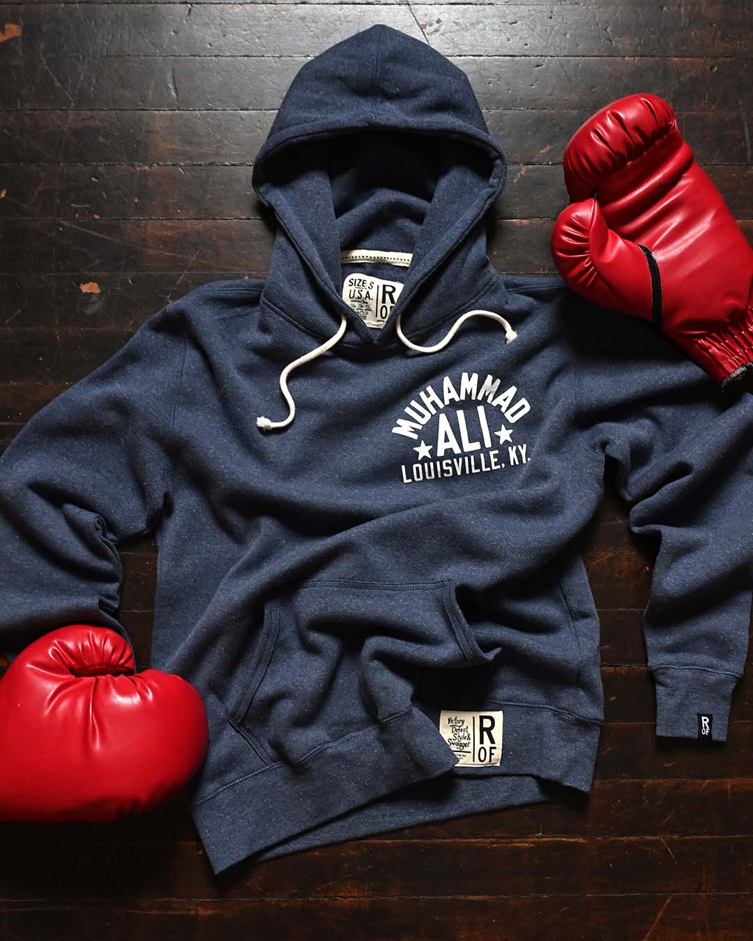 Ali LK &#39;It&#39;s not bragging&#39; Navy PO Hoody - Roots of Fight