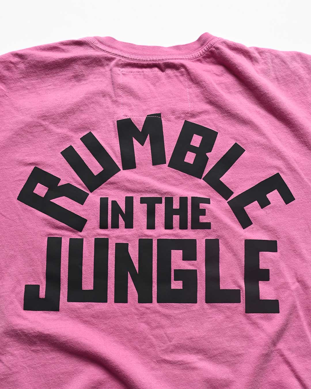 Ali Rumble in the Jungle Pink Tee - Roots of Fight