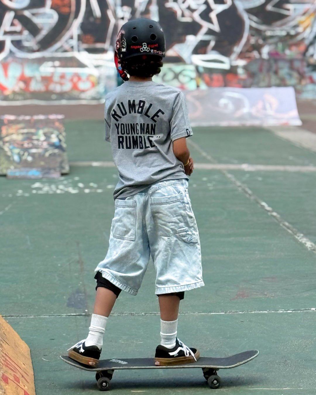 Ali Rumble Quote Grey Kid's Tee - Roots of Fight