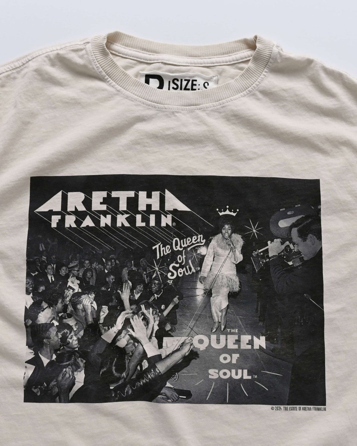 Aretha Franklin Queen of Soul Creme Women&#39;s Tee - Roots of Fight