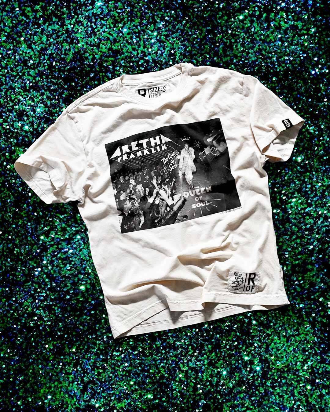 Aretha Franklin Queen of Soul Creme Women&#39;s Tee - Roots of Fight