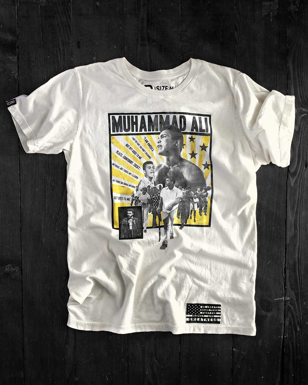 BHT - Ali &#39;Get Used to Me&#39; White Tee - Roots of Fight