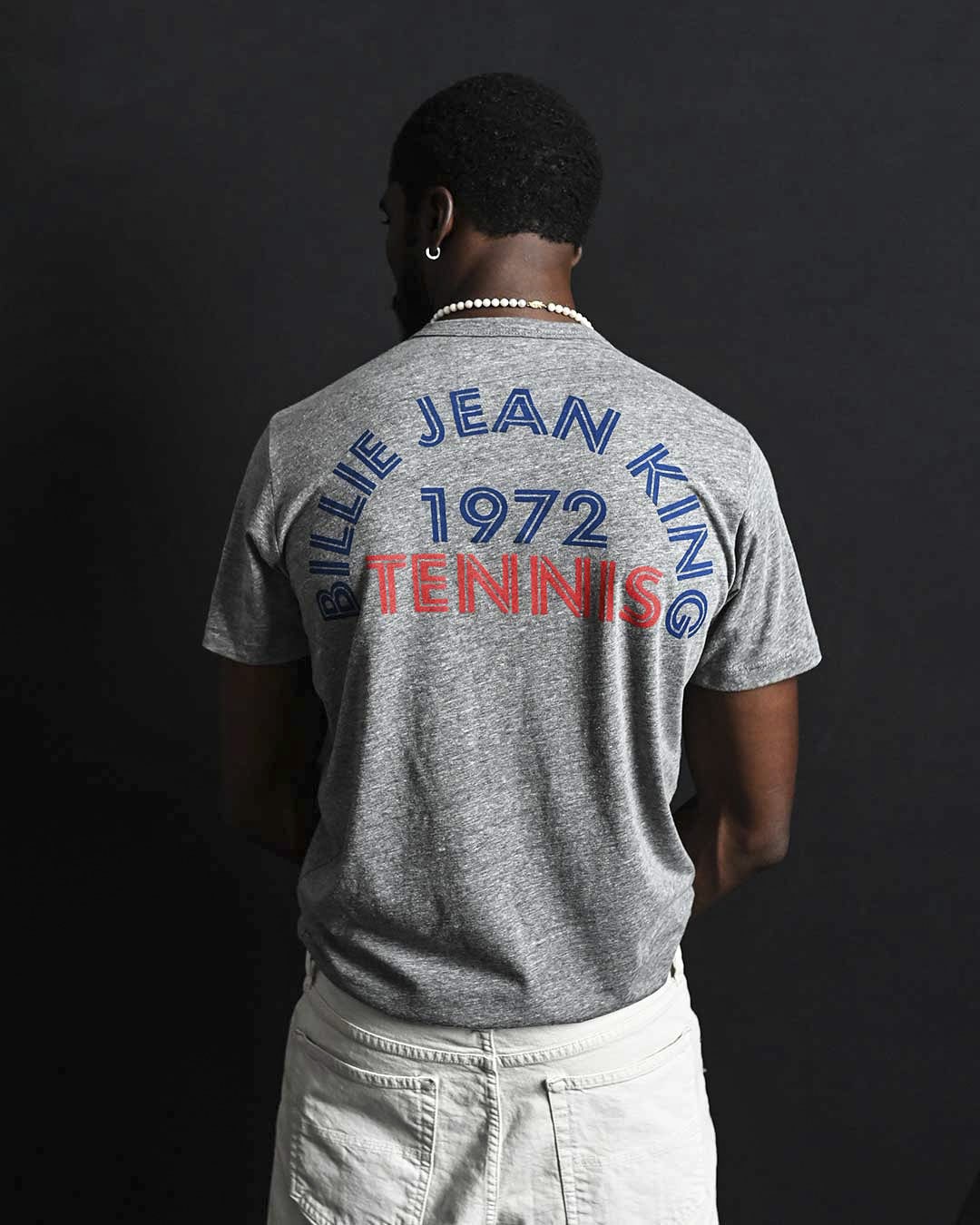 Billie Jean King Classic Grey Tee - Roots of Fight