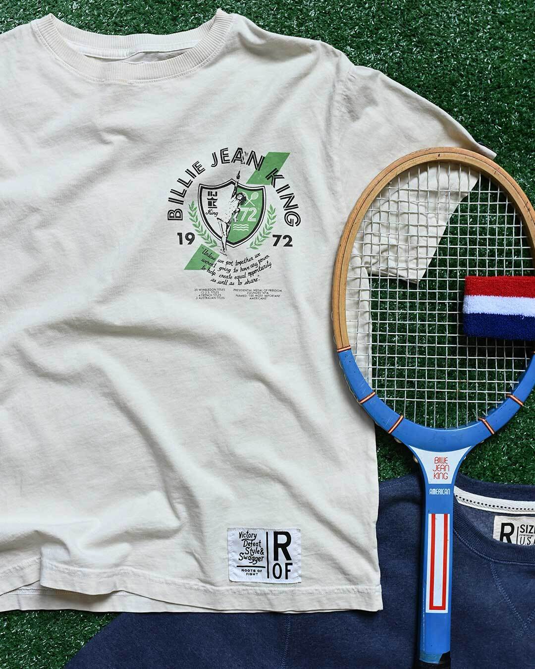 Billie Jean King Creme Women&#39;s Tee - Roots of Fight