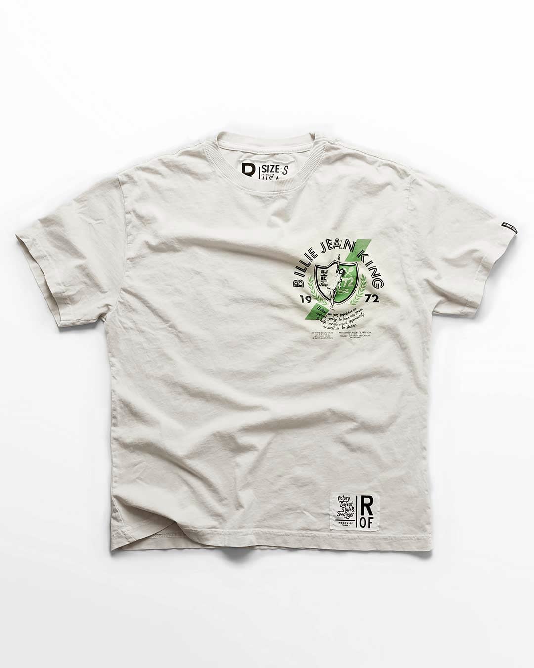 Billie Jean King Creme Women&#39;s Tee - Roots of Fight