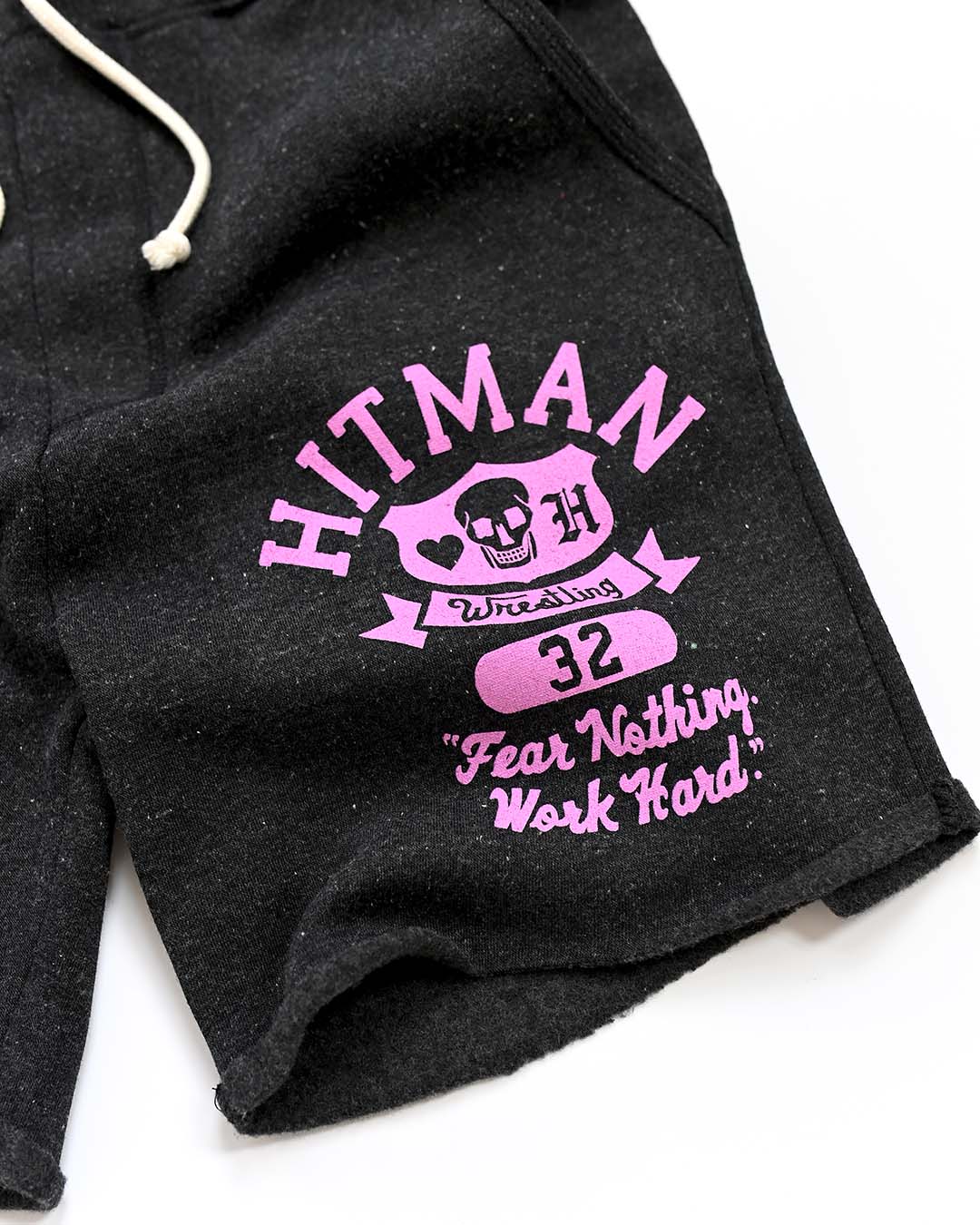 Bret &#39;Hitman&#39; Hart Fear Nothing Black Shorts - Roots of Fight