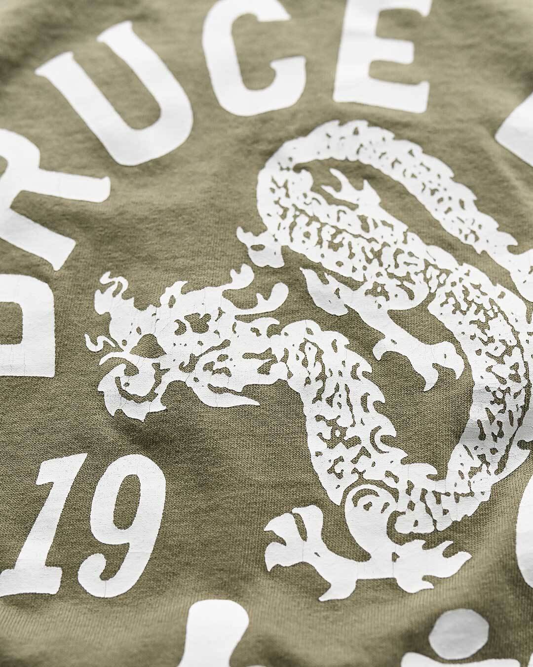 Bruce Lee &#39;67 Freedom Olive Muscle Tee - Roots of Fight