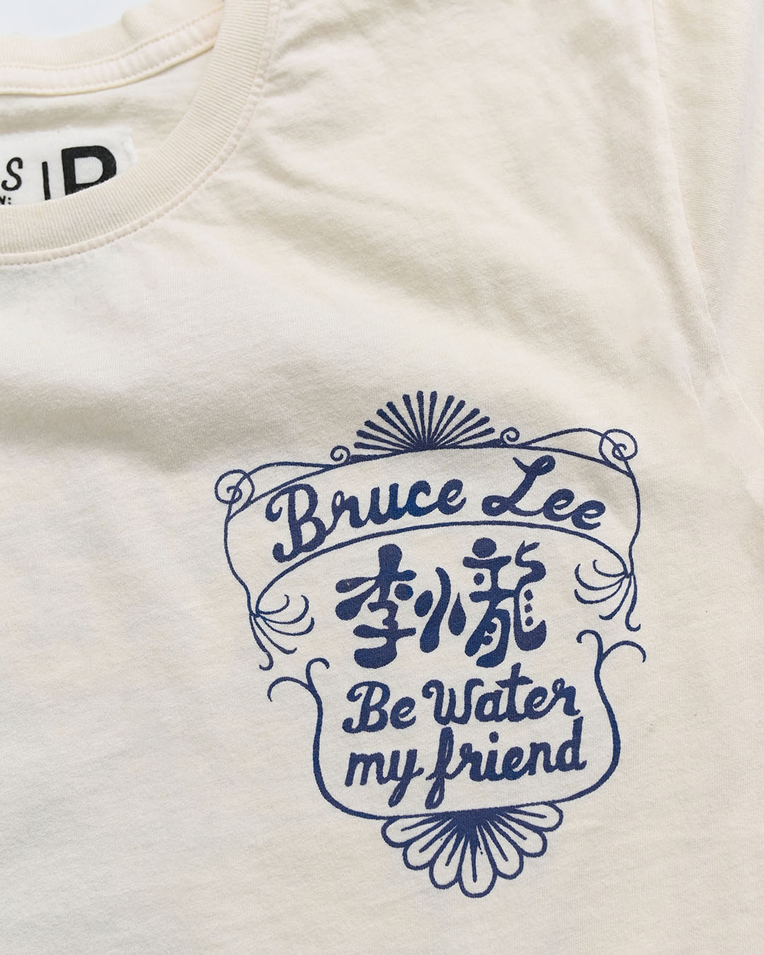Bruce Lee Be Water White Tee - Roots of Fight