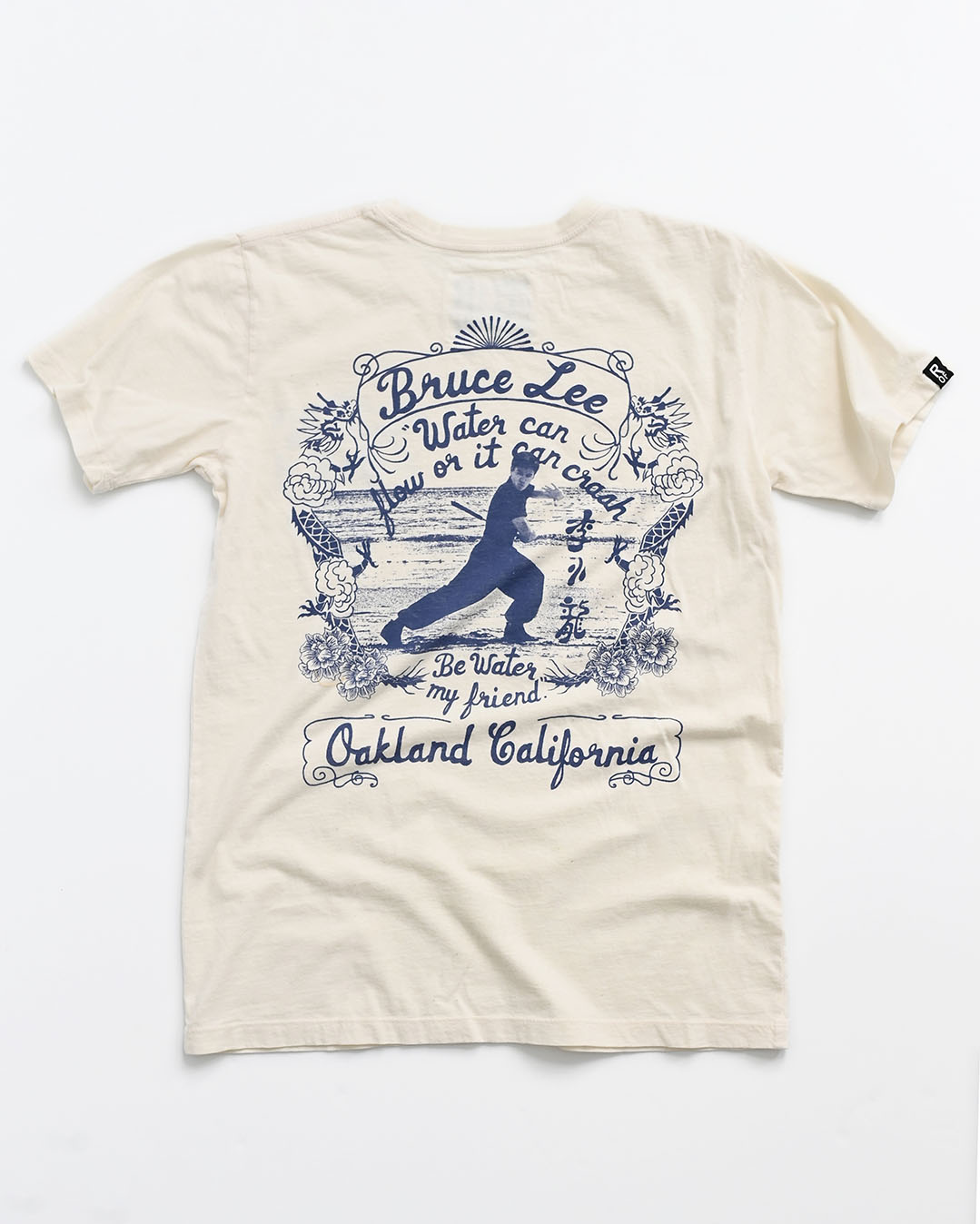 Bruce Lee Be Water White Tee - Roots of Fight