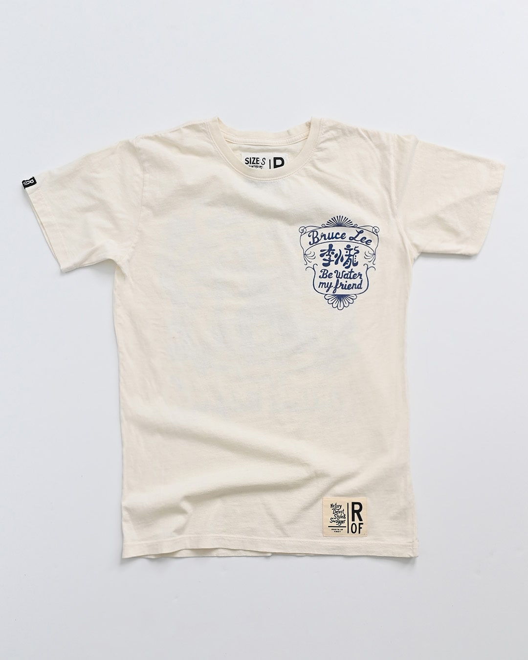Bruce Lee Be Water White Tee - Roots of Fight