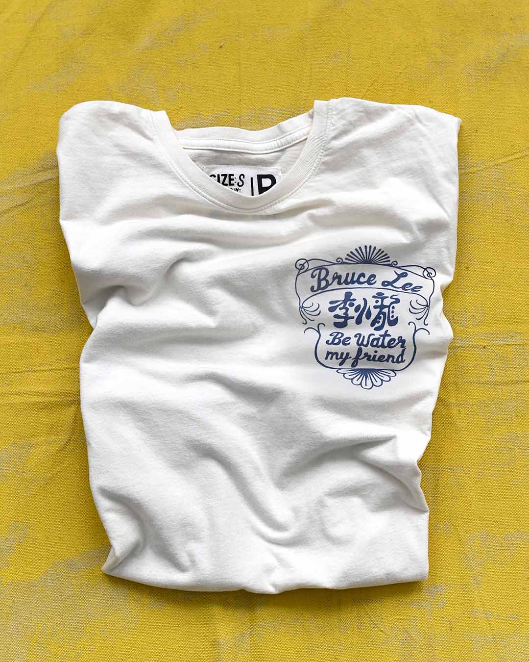 Bruce Lee Be Water White Tee - Roots of Fight