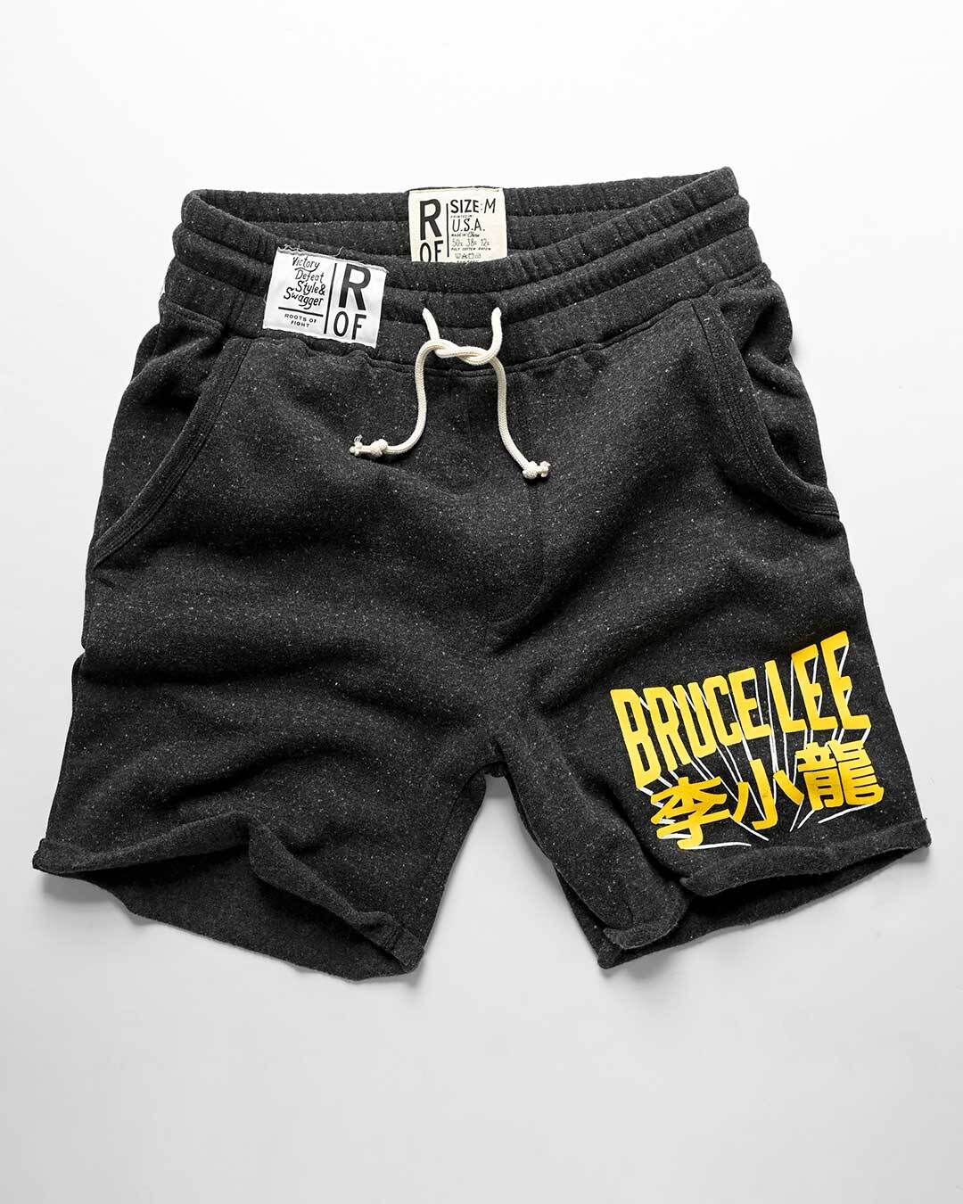 Bruce Lee Classic Black Shorts - Roots of Fight