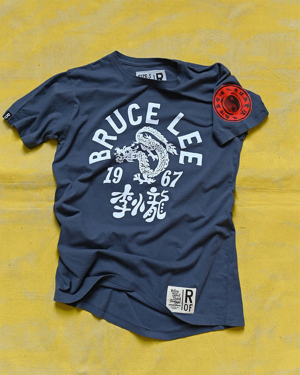 Bruce Lee Freedom Navy Tee - Roots of Fight