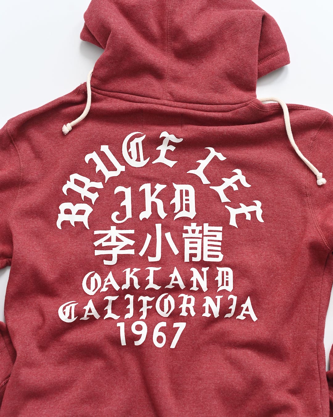 Bruce Lee Oakland '67 Cardinal PO Hoody - Roots of Fight