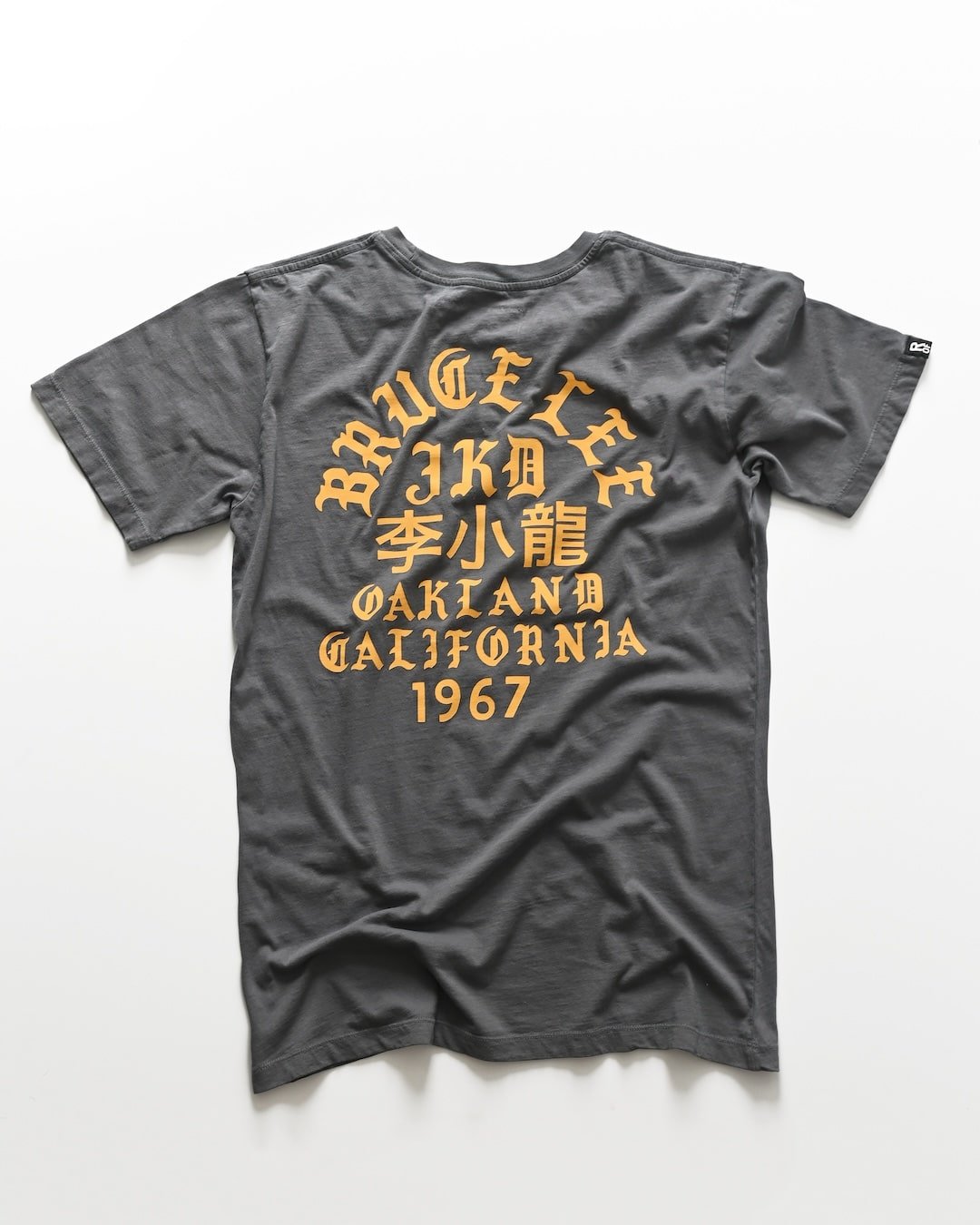 Bruce Lee Oakland &#39;67 Vintage Grey Tee - Roots of Fight