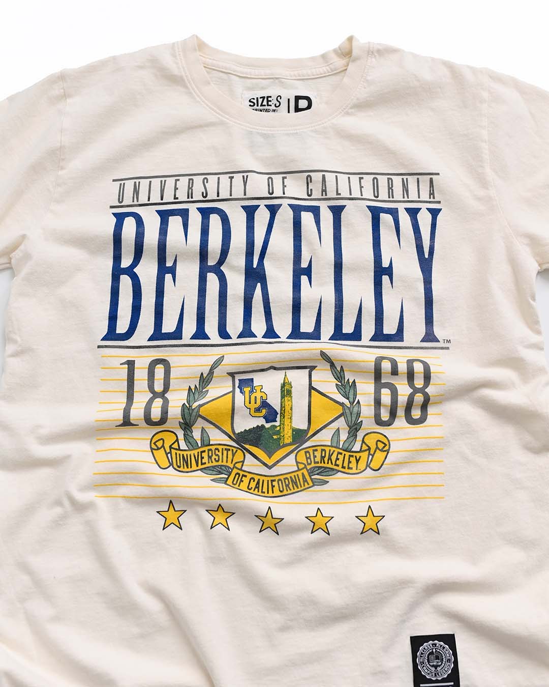 CAL - 1868 Cal White Tee - Roots of Fight
