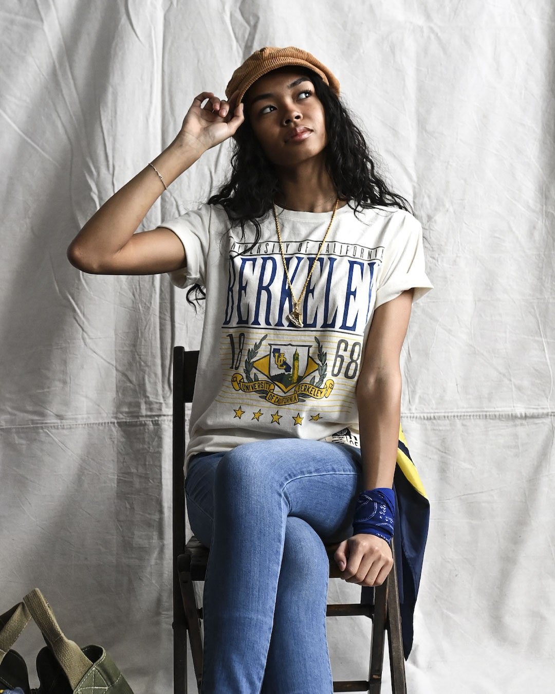 CAL - 1868 Cal White Tee - Roots of Fight