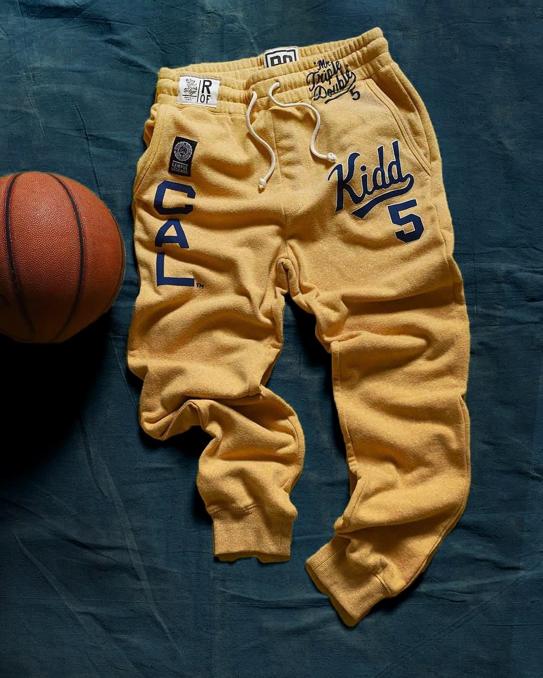 CAL - Jason Kidd #5 Gold Sweatpants - Roots of Fight
