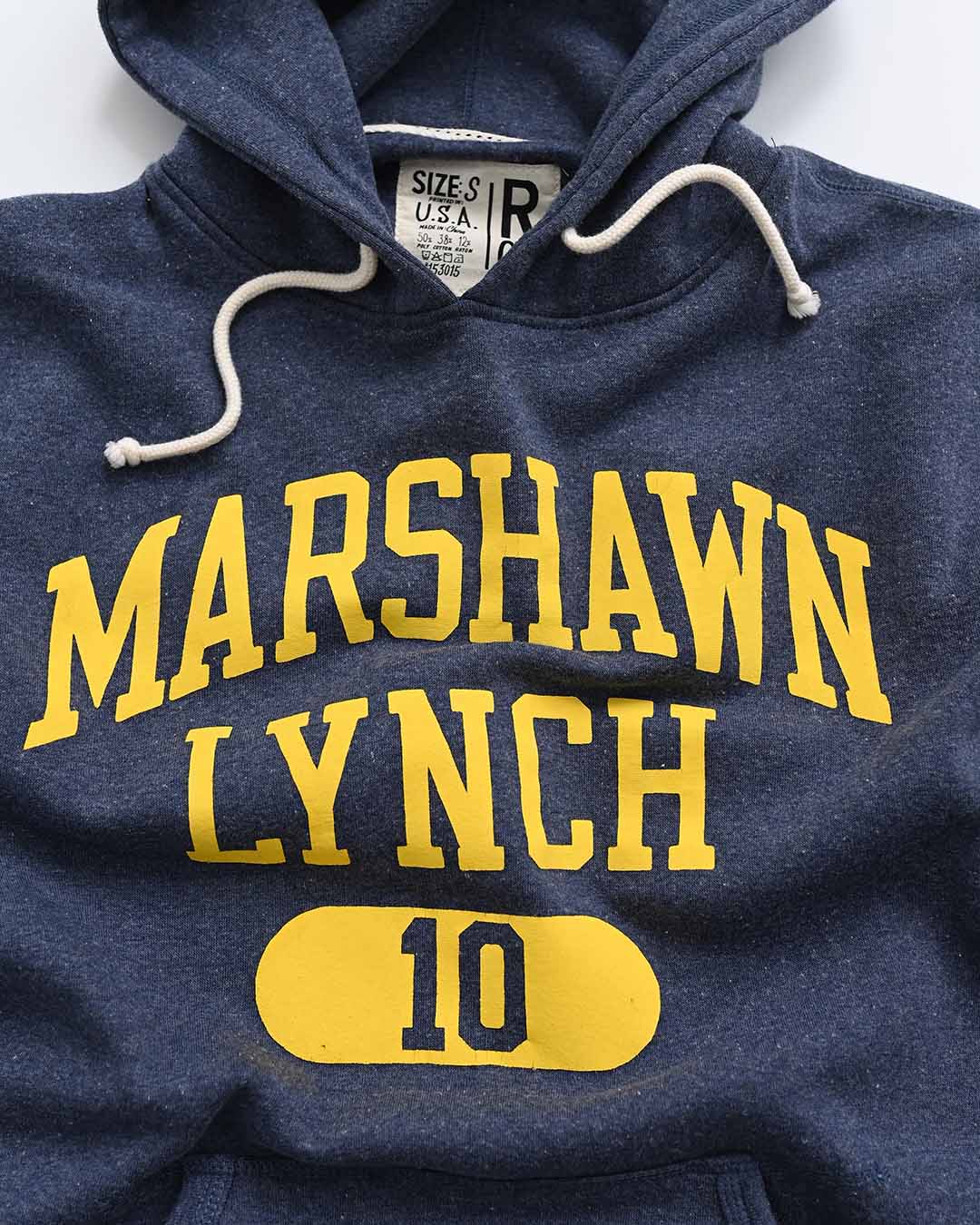 CAL - Marshawn Lynch #10 Navy PO Hoody - Roots of Fight
