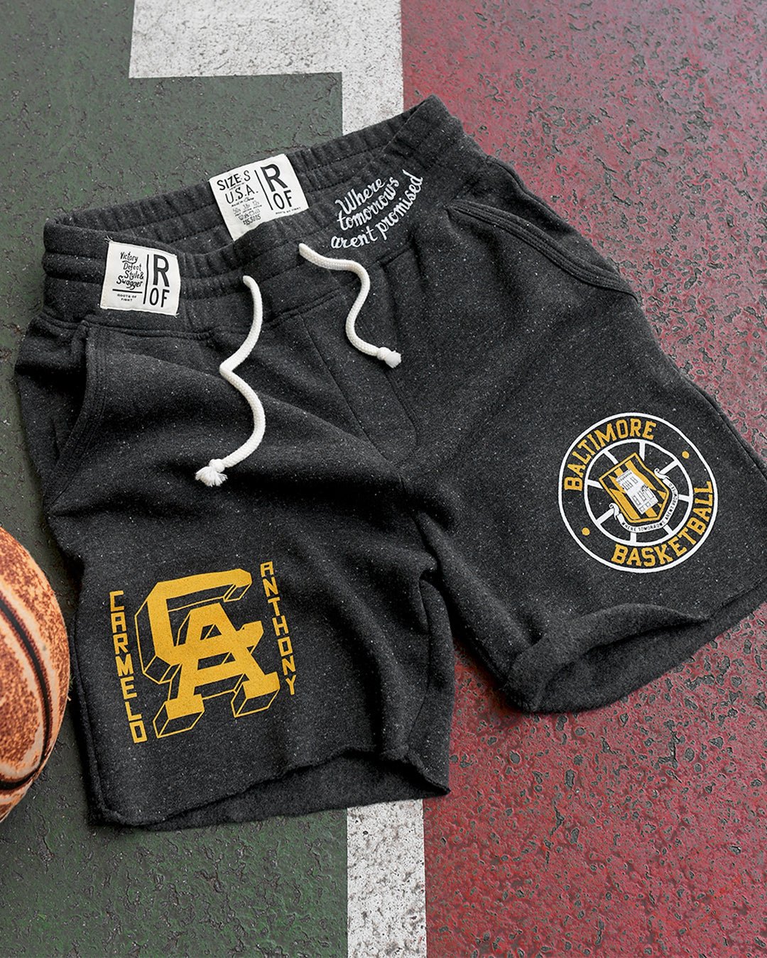 Carmelo Anthony Baltimore Pride Black Shorts - Roots of Fight
