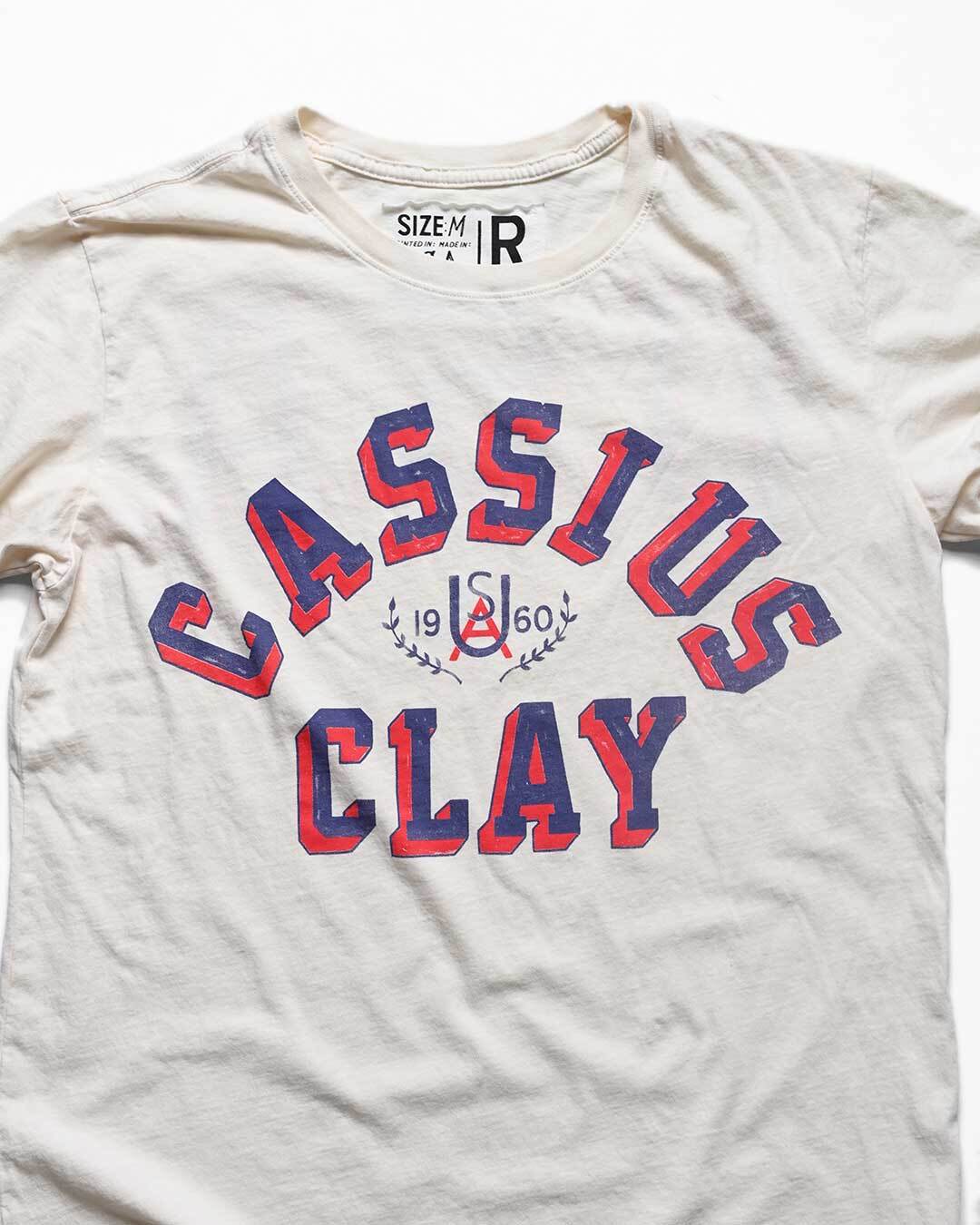 Cassius Clay 1960 White Tee - Roots of Fight
