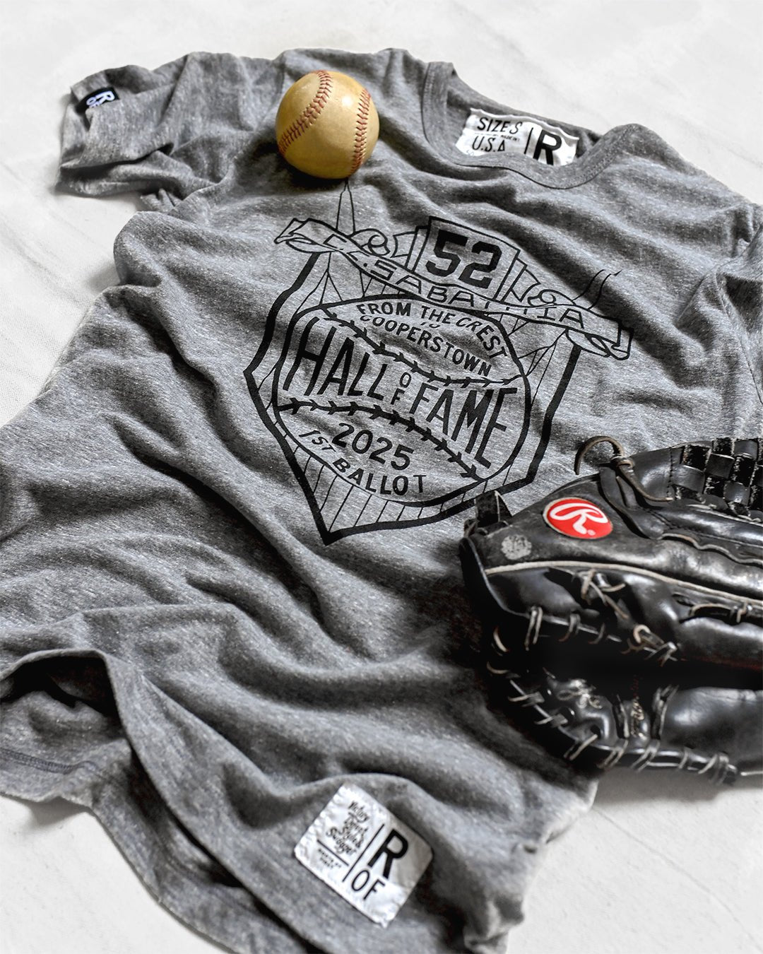 CC Sabathia First Ballot HOF Grey Tee - Roots of Fight