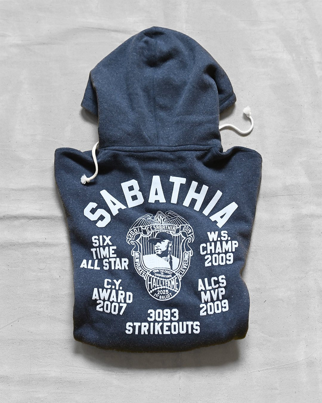 CC Sabathia HOF Career Navy PO Hoody - Roots of Fight