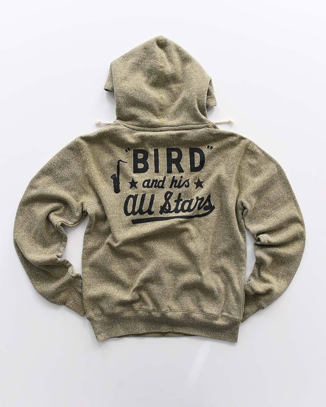 Charlie &quot;Bird&quot; Parker &#39;48 Olive PO Hoody - Roots of Fight