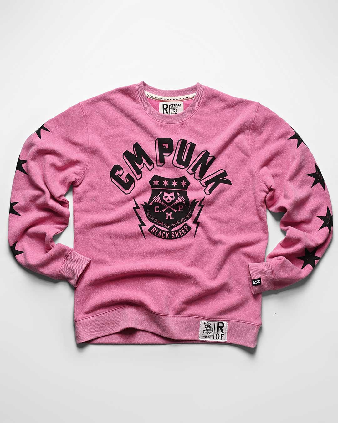CM Punk &#39;Black Sheep&#39; Pink Sweatshirt - Roots of Fight