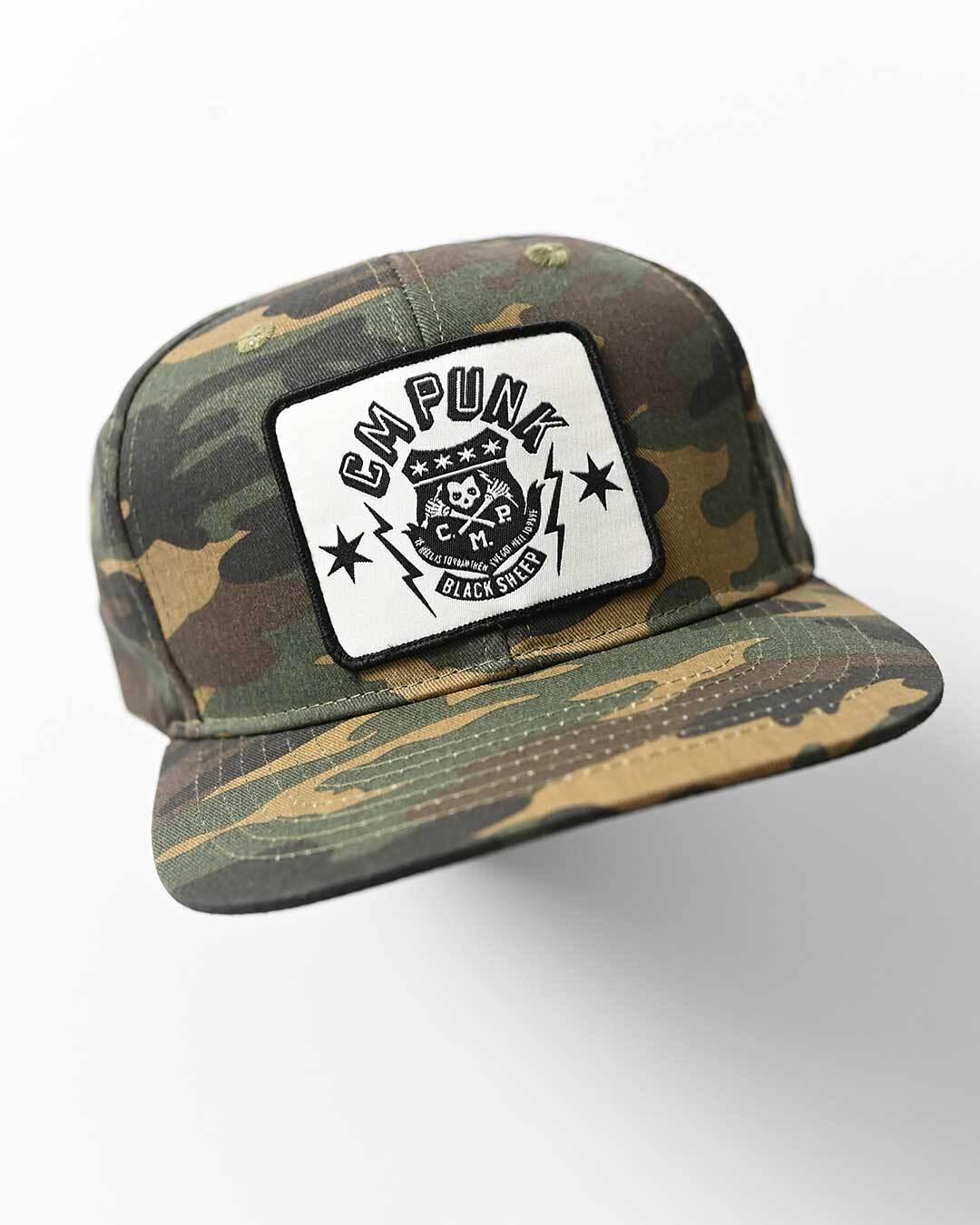 CM Punk Camouflage Snapback Hat - Roots of Fight