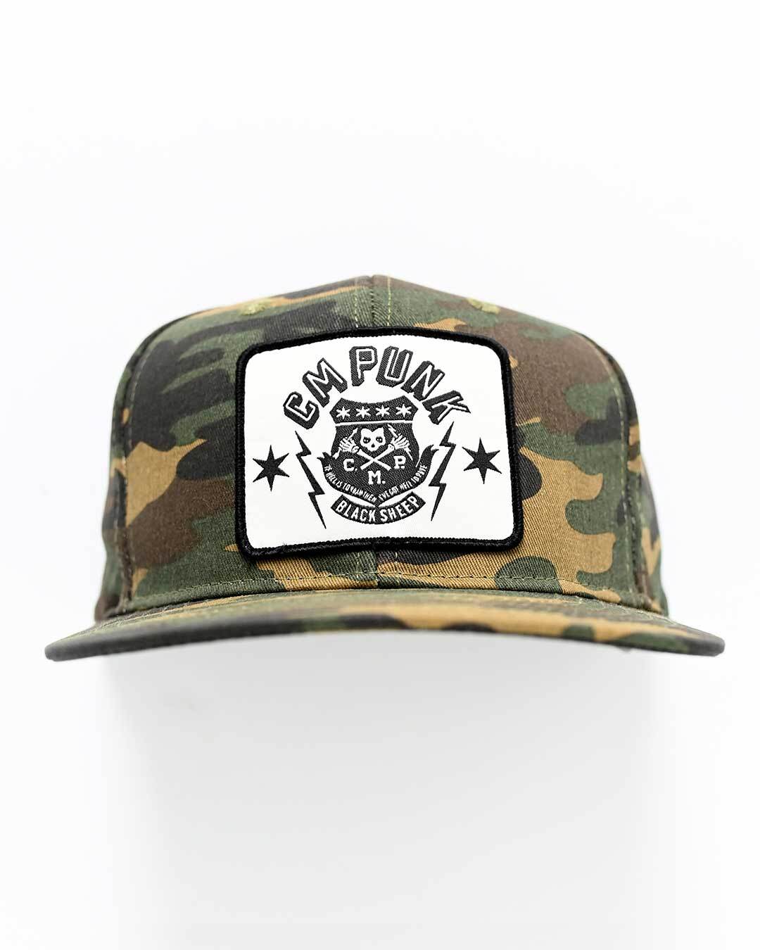 CM Punk Camouflage Snapback Hat - Roots of Fight