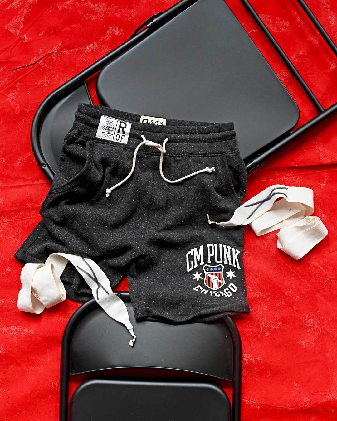 CM Punk Chicago Black Shorts - Roots of Fight