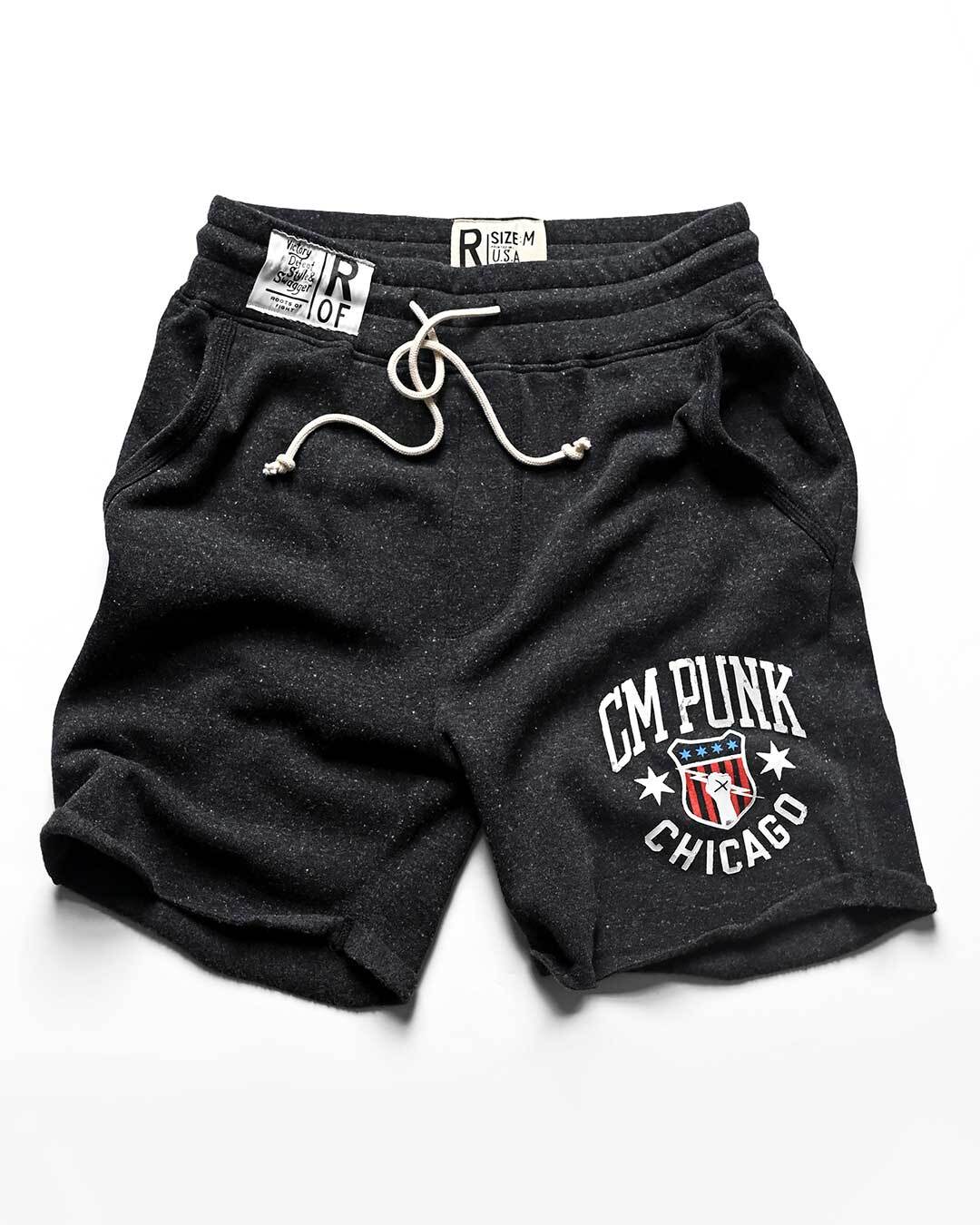 CM Punk Chicago Black Shorts - Roots of Fight