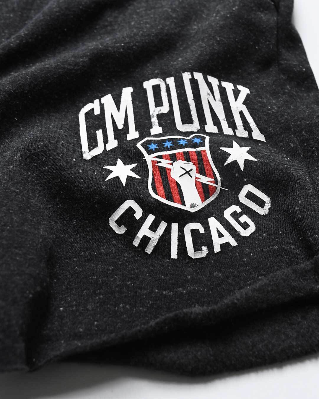 CM Punk Chicago Black Shorts - Roots of Fight