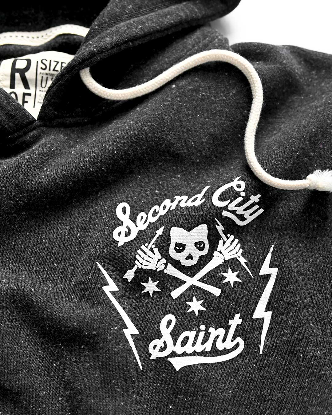 CM Punk &#39;Second City Saint&#39; Black PO Hoody - Roots of Fight