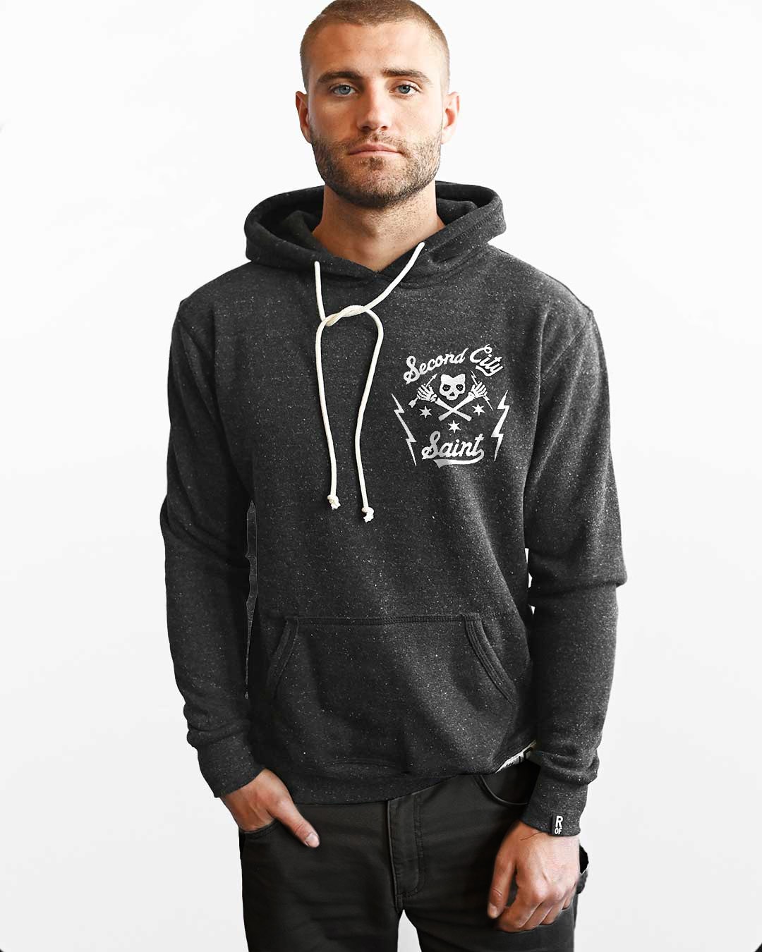CM Punk &#39;Second City Saint&#39; Black PO Hoody - Roots of Fight