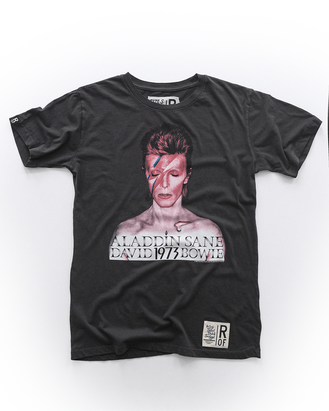 David Bowie Aladdin Sane '73 Black Tee - Roots of Fight