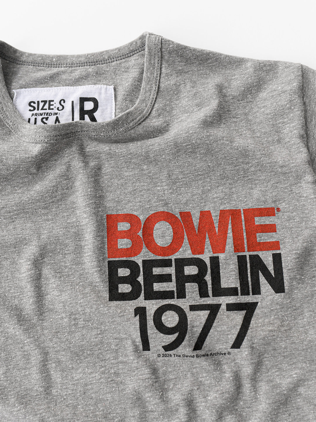 David Bowie Berlin '77 Grey Triblend Tee - Roots of Fight