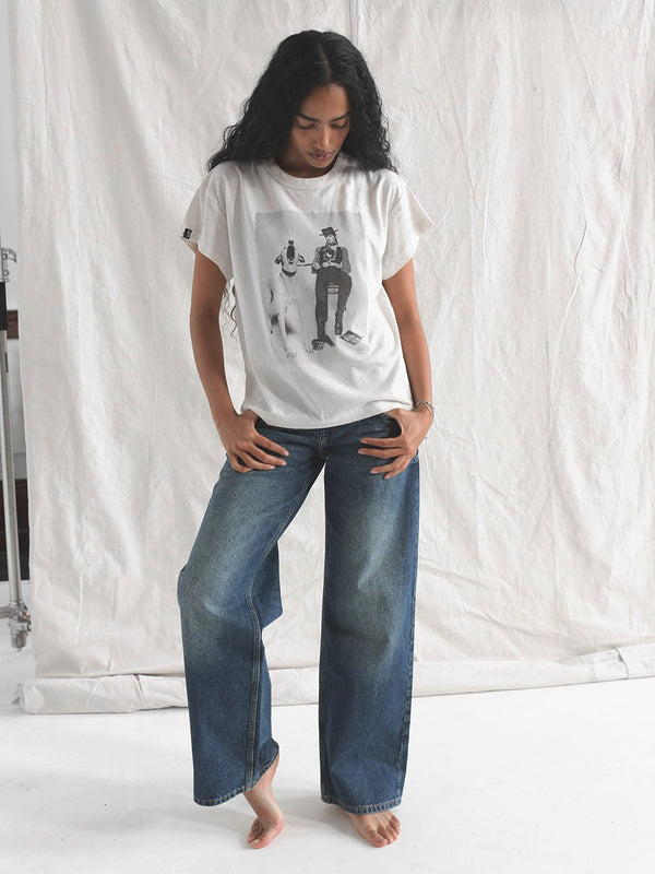 David Bowie Diamond Dogs Photo White Women's Tee - Roots of Fight