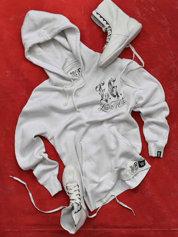 Eddie Guerrero Latino Heat White PO Hoody - Roots of Fight
