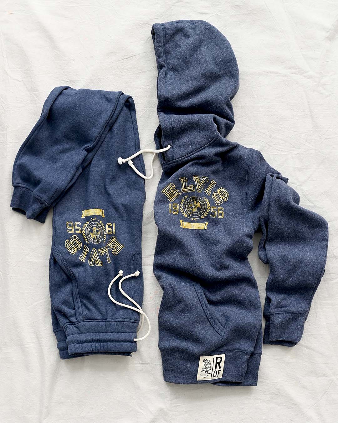 Elvis '56 Classic Navy PO Hoody - Roots of Fight