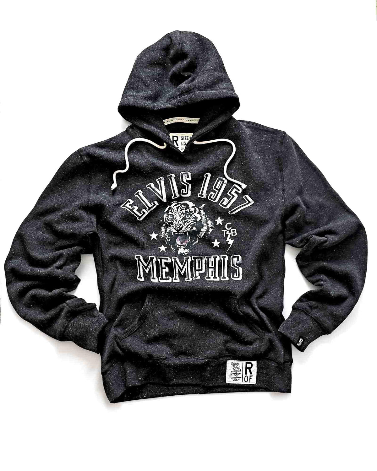 Elvis Black 57 Memphis Hoody - Roots of Fight