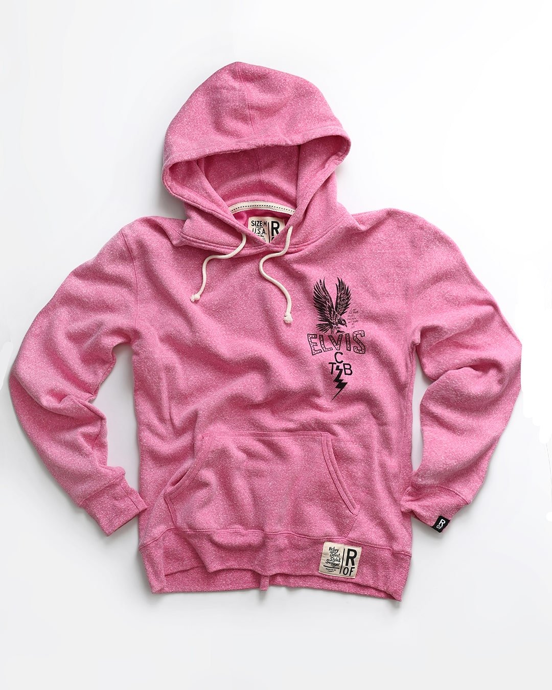 Elvis Eagle Pink PO Hoody - Roots of Fight