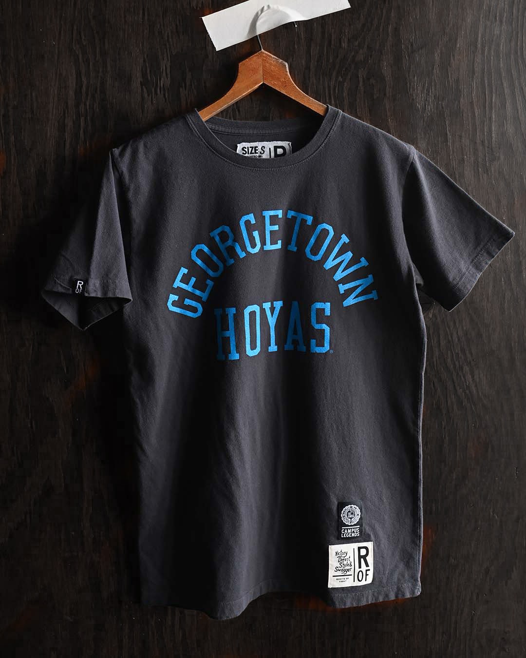 GU - Georgetown Hoyas Classic Black Tee - Roots of Fight