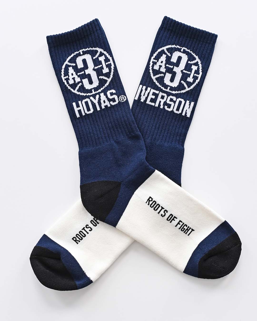GU - Iverson #3 Blue Socks - Roots of Fight